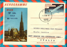 1988-Autriche Osterreich Austria 11s.70^ Anniversario Del Volo Su Vienna Volo Fo - Other & Unclassified