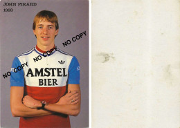 CARTE CYCLISME JOHN PIRARD TEAM AMSTEL 1983 - Radsport