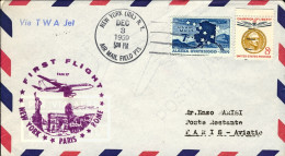 1959-U.S.A. I^volo TWA New York Parigi Del 3 Dicembre Dispaccio Dall'aeroporto - Altri & Non Classificati