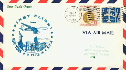 1959-U.S.A. I^volo TWA New York Roma Del 3 Dicembre1959 Con Bollo Figurato - Other & Unclassified