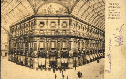 1905-Milano Ottagono Della Galleria Vittorio Emanuele, Cartolina Viaggiata - Milano (Mailand)