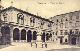 1915-Verona Piazza Dei Signori, Cartolina Viaggiata - Verona