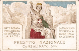 1918-cartolina Patriottica "sottoscrivete Al Prestito-Banca Italiana Di Sconto" - Patrióticos