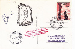 Vaticano-1976 XIII^campionato Mondiale Di Paracadutismo Cachet Posta Aviolanciat - Luftpost