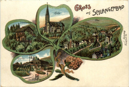 Gruss Aus Schlangenbad - Litho - Schlangenbad