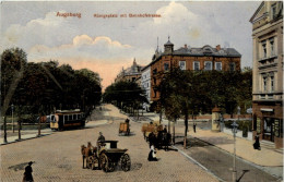 Augsburg - Königplatz Mit Bahnhofstrasse - Augsburg