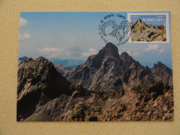 CARTE MAXIMUM CARD MASSIF DU MONTE CINTO OPJ CASAMACCIOLI - Aardrijkskunde