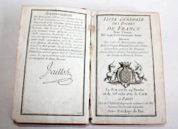 LISTE GENERALE DES POSTES DE FRANCE POUR L'ANNEE 1776 DRESSÉ PAR TURGOT, JAILLOT / ANCIEN LIVRE XVIIIe SIECLE (2603.53) - 1701-1800