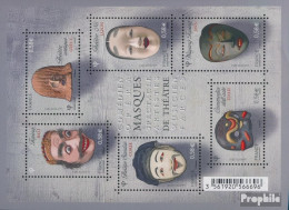 Frankreich Block228 (kompl.Ausg.) Postfrisch 2013 Klassische Theatermasken - Unused Stamps