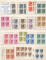 1955/65 Italia Turrita Siracusana Syracuse Coin Serie Cpl 18v **MNH Fil. Stelle 1° Tipo WMK - Angoli & Bordi Di Foglio - Annate Complete