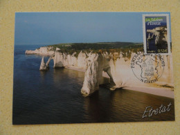 CARTE MAXIMUM CARD LES FALAISES D'ETRETAT OPJ ETRETAT  SEINE MARITIME FRANCE - Sonstige & Ohne Zuordnung