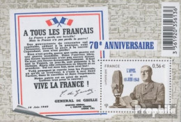 Frankreich Block131 (kompl.Ausg.) Postfrisch 2010 Aufruf Vom 18.Juni 1940 - Unused Stamps