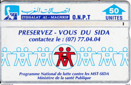 MOROCCO(L&G) - Campaign Against Aids, CN : 311A, Used - Marokko