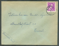 1Fr.50 LEOPOLD III Col Ouvert Obl. Sc RUMBEKE Sur Lettre Du 20-IX-1945 Vers Bruxelles  - 22117 - 1936-1957 Open Kraag