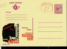 Publibel Neuve N° 2633 + P 017 ( Agence LA FOURMI - Westende -Bad - Bains) - Werbepostkarten