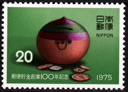 JAPAN 1975 Postal Savings Banks - 100. Handicraft Moneybox Coins, MNH - Porzellan