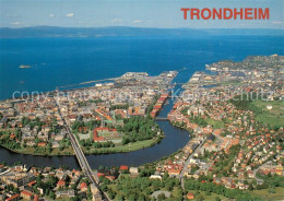 73775885 Trondheim Fliegeraufnahme Panorama Trondheim - Norvegia