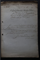 1813  Legion D'honneur Lettre Du Grand Chancelier   Chef De Bataillon  BEAURAIN  Autographe   Lot 7 Filigrane EMPEREUR - Historische Dokumente