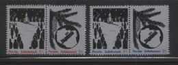 POLAND SOLIDARITY SOLIDARNOSC 1986 CHRISTMAS SET OF 2 PAIRS XMAS - Viñetas Solidarnosc