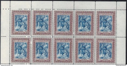 1947 SAN MARINO, N° 312/317+ PA 73/74 Alberoniana MNH/** BLOCCO DI 10 - Altri & Non Classificati