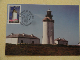 CARTE MAXIMUM CARD PHARE DU STIFF OPJ ILE D'OUESSANT FINISTERE FRANCE - Lighthouses