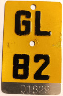 Velonummer Mofanummer Glarus GL 82 - Placas De Matriculación