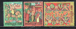 NORWAY NORGE NORVEGIA NORVEGE 1981 CHRISTMAS NATALE NOEL WEIHNACHTEN NAVIDAD COMPLETE SET SERIE COMPLETA MNH - Unused Stamps