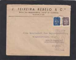 LETTRE DE LISBONNE ,AVEC Y+T NOS 712,632, POUR BERLIN,1951. - Lettres & Documents