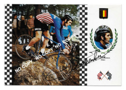 CARTE CYCLISME ERIK DE VLAEMINCK SIGNEE SERIE FISA - Cycling