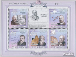 Guinea-Bissau 4527-4531 Kleinbogen (kompl. Ausgabe) Postfrisch 2009 Nobelpreis 1913 - Guinea-Bissau