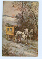 T5732/ Postkutsche  Schöne Künstler AK Ca.1912 - Correos & Carteros