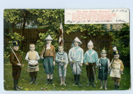 W9D42/ Kinder In Uniform "Aus Einer Kleinen Garnison" 1904 - Otros & Sin Clasificación