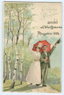 Y5178/ Pfingsten Paar Geht Spazieren  Mailick Litho AK 1903 - Pinksteren