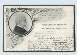 Y3852/ Trauer AK Fürst Otto Von Bismarck  1898  - Andere & Zonder Classificatie