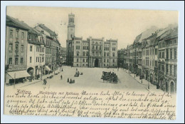 W1E50/ Zittau Marktplatz Mit Rathaus AK 1902 - Other & Unclassified