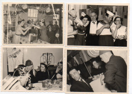 Y1214/ 4 X Privat Foto Karneval Fasching 1956 - Carnevale