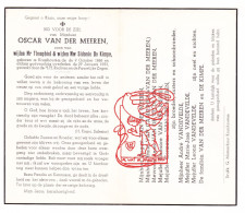 DP Oscar Van Der Meeren / De Kimpe ° Kruishoutem 1886 † 1953 Van Camelbeke Vandevelde - Andachtsbilder