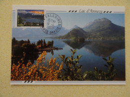 CARTE MAXIMUM CARD LAC D'ANNECY OBL ORD TALLOIRES HAUTE SAVOIE FRANCE - Otros & Sin Clasificación