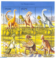 Madagascar 1999 Preh. Animals 6v M/s, Mint NH, Nature - Prehistoric Animals - Vor- U. Frühgeschichte