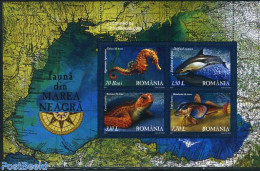 Romania 2007 Black Sea Fauna S/s, Mint NH, Nature - Various - Animals (others & Mixed) - Fish - Reptiles - Sea Mammals.. - Neufs