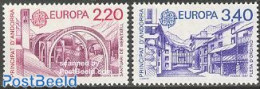 Andorra, French Post 1987 Europa, Modern Architecture 2v, Mint NH, History - Religion - Various - Europa (cept) - Chur.. - Unused Stamps