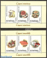 Romania 2003 Mushrooms 2 S/s, Mint NH, Nature - Mushrooms - Ongebruikt