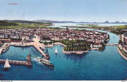 Konstanz Hafen Ubersicht 1933 Flag Metercut - Konstanz