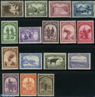 Congo Belgium 1931 Definitives 16v, Mint NH, History - Nature - Performance Art - Animals (others & Mixed) - Elephants.. - Musik