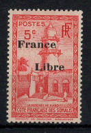 Cote Des Somalis - France Libre - YV 207 N** MNH Luxe - Nuovi