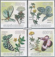 Guinea-Bissau 4127-4130 (kompl. Ausgabe) Postfrisch 2009 Schmetterlinge Und Heilpflanzen - Guinea-Bissau