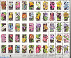 United States Of America 1992 Flowers 50v M/s, Mint NH, Nature - Flowers & Plants - Ungebraucht