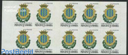 Andorra, French Post 2000 Coat Of Arms Foil Booklet, Mint NH, History - Coat Of Arms - Stamp Booklets - Nuovi