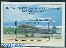 Vanuatu 1993 World War II Aeroplanes S/s, Mint NH, Transport - Aircraft & Aviation - Flugzeuge