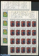 Liechtenstein 1975 Europa, 2 M/ss, Mint NH, History - Europa (cept) - Art - Modern Art (1850-present) - Paintings - Ungebraucht